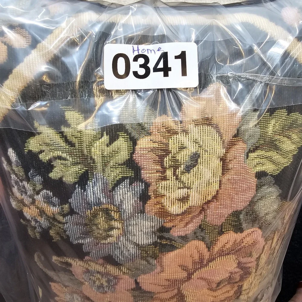 Floral VTG Tapestry Throw Pillow Old World Victorian Cottage Granny Country 13x9